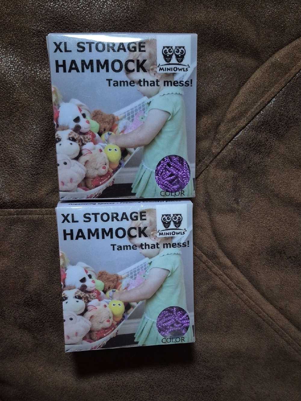 XL Storage Hammock - Purple Toy Organizer